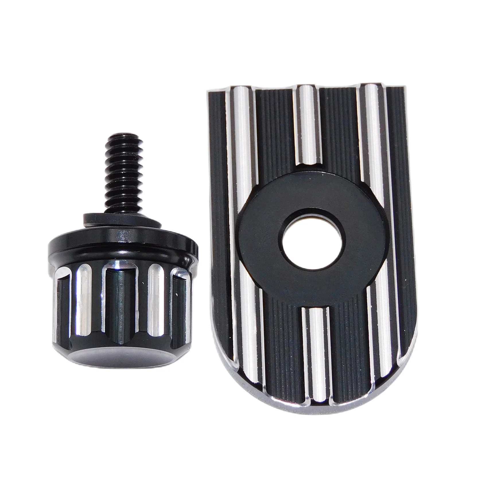 Задняя крышка болта с сиденьем для мотоцикла, накладка с гайкой из высокопрочного алюминия для Harley Sportster XL883 Dyna Softail Touring 1996 года и позднее.