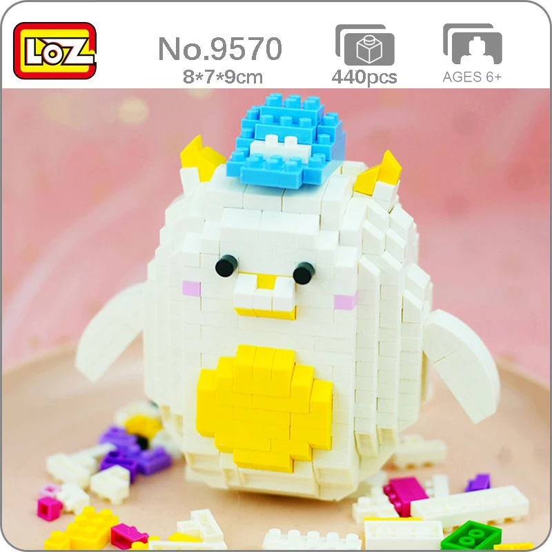 

LOZ 9570 Телец кепка со знаком созвездия кукла крупного рогатого скота 3D модель мини алмазные блоки кирпичи игрушка для детей без коробки