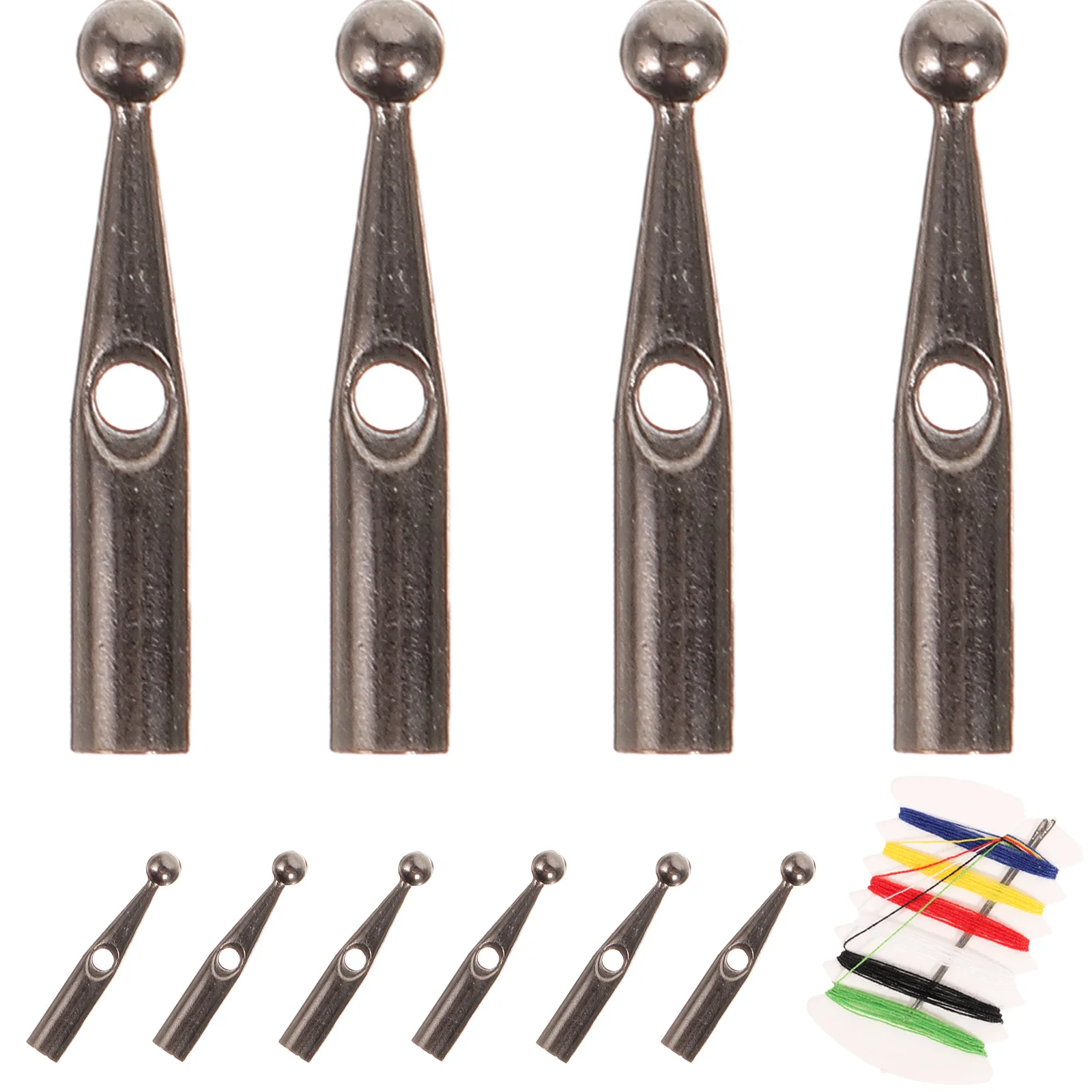 

10 Pcs Parts for Folding Umbrella Bone Covers Foldable Beads Metal Tail Repair Accessories