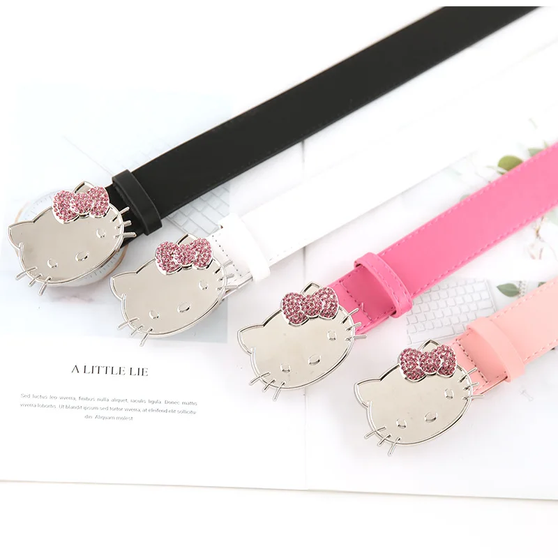 

Sanrio Hello Kitty Women's Fashion Belt Millennium Spicy Girl Y2K Waist Chain Multiple Colour Creative Sweet Girl Toy Gift