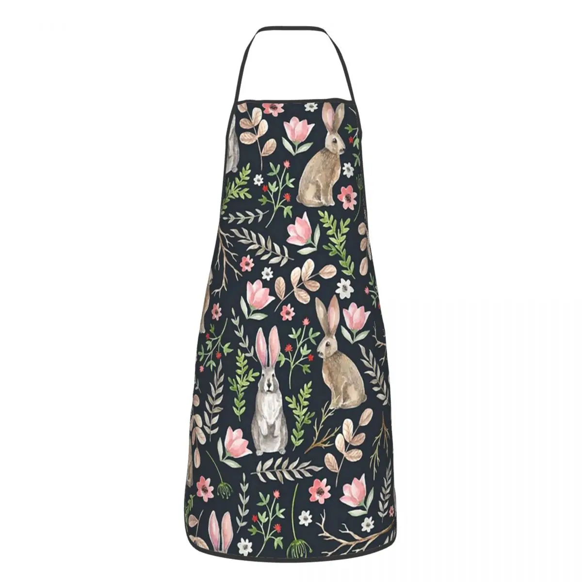 Фартуки с милыми кроликами (темно-синие) фартуки для шеф-повара приготовления
