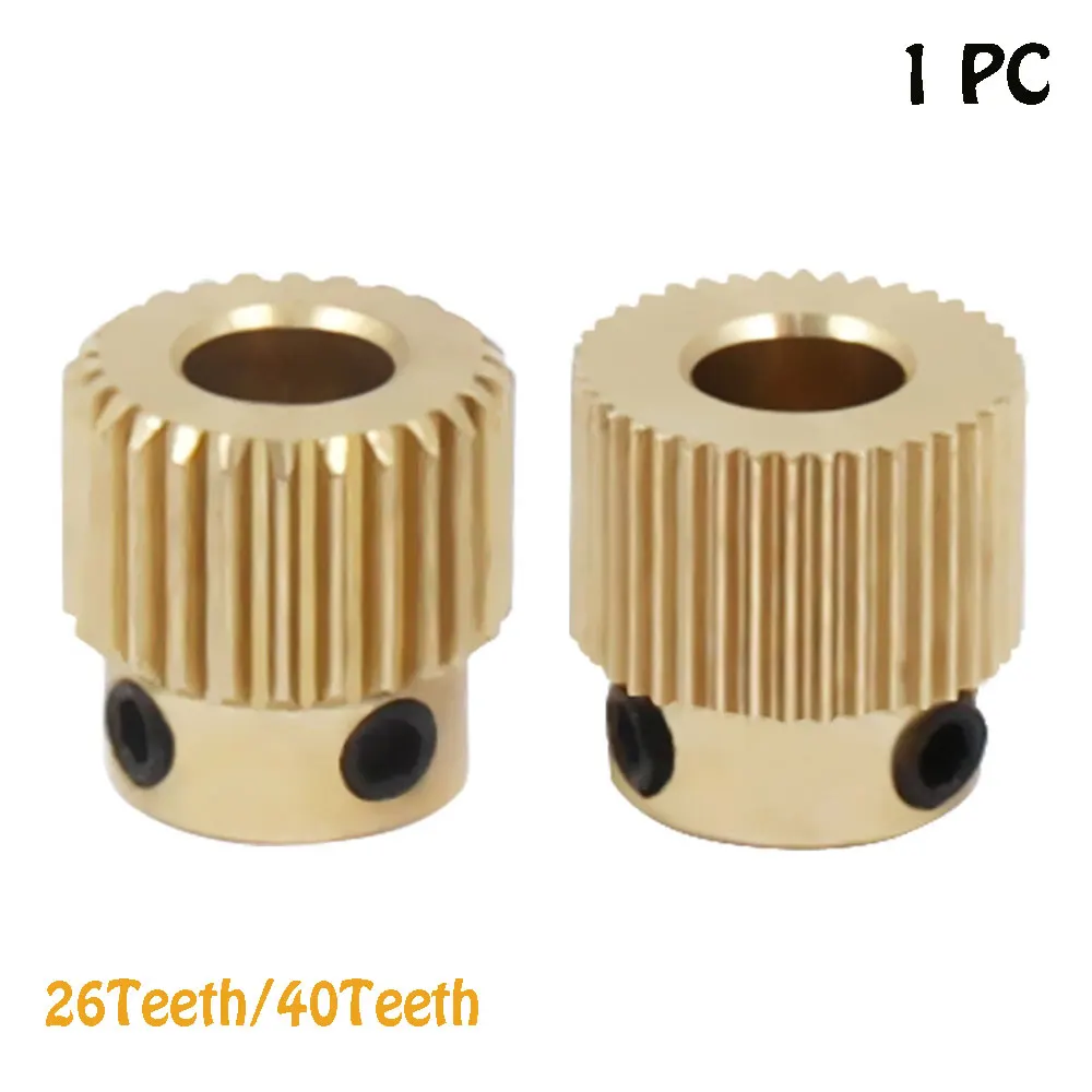 

MK7 MK8 Экструзионная передача для экструдера 3D-принтера, зубья 26 мм или 40 мм, латунь