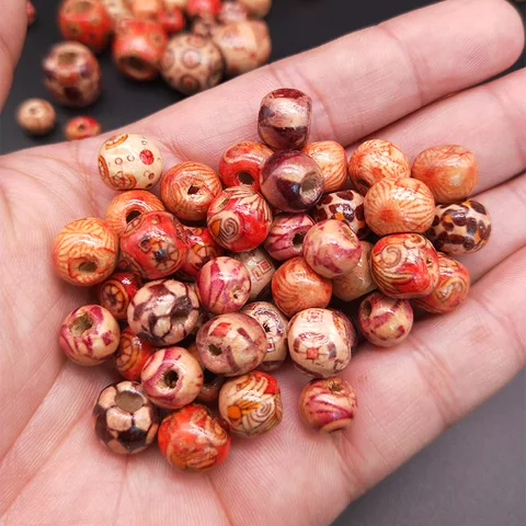 Деревянные бусины SMYXY  разных цветов 95 шт.