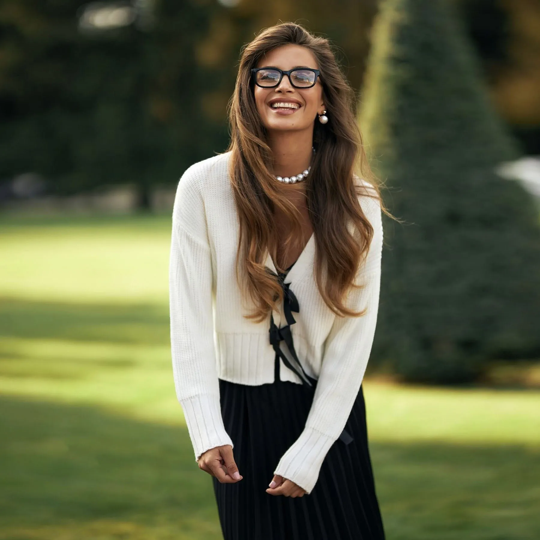 Криптографический модный кардиган с галстуком спереди и бантом вязаные свитера