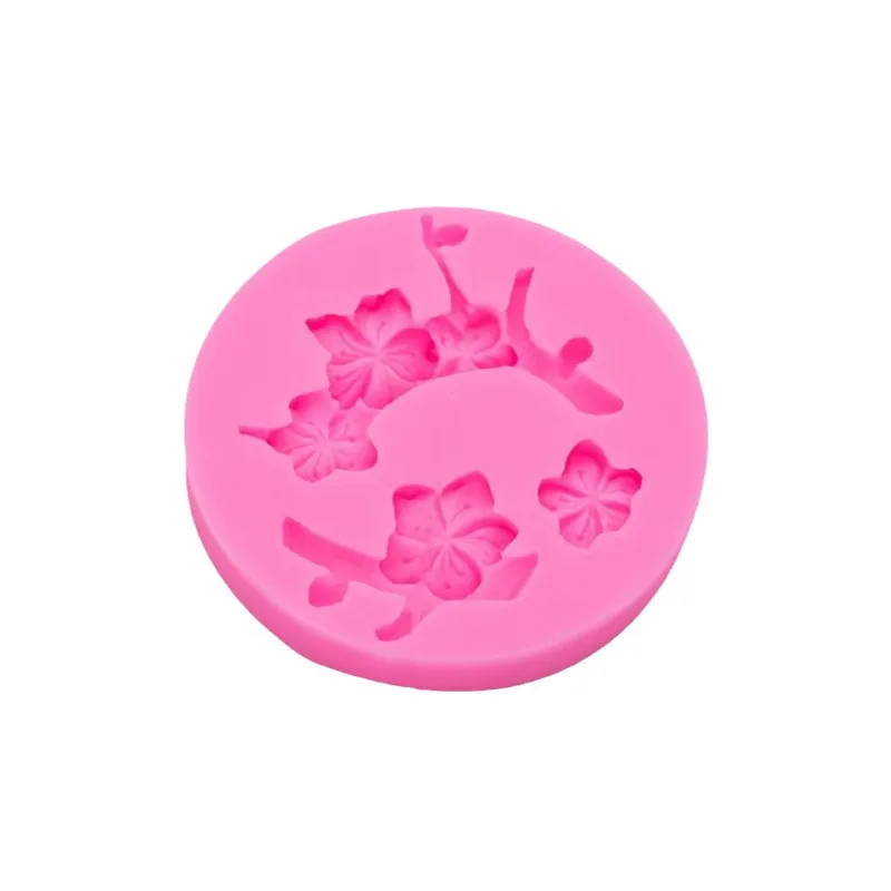 Силиконовая форма с имитацией Цветка Персика ручной инструмент гипсовая для