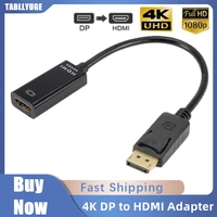 4k displayport to hdmi compatible cable adapter converter display port male dp to female hd tv cable adapter for pc tv projector