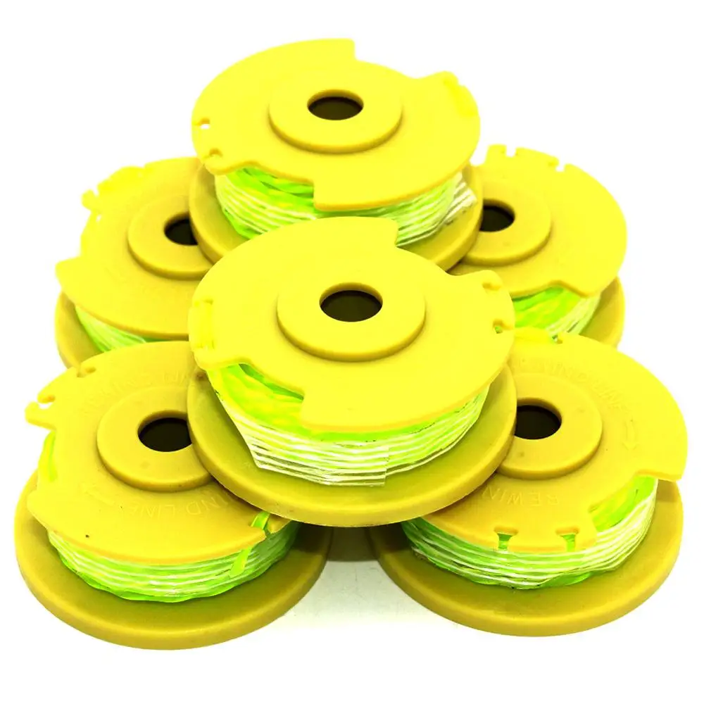 6 шт., шпуля для триммера Ryobi One Plus, 18 В, 24 В, 40 в, AC80RL3