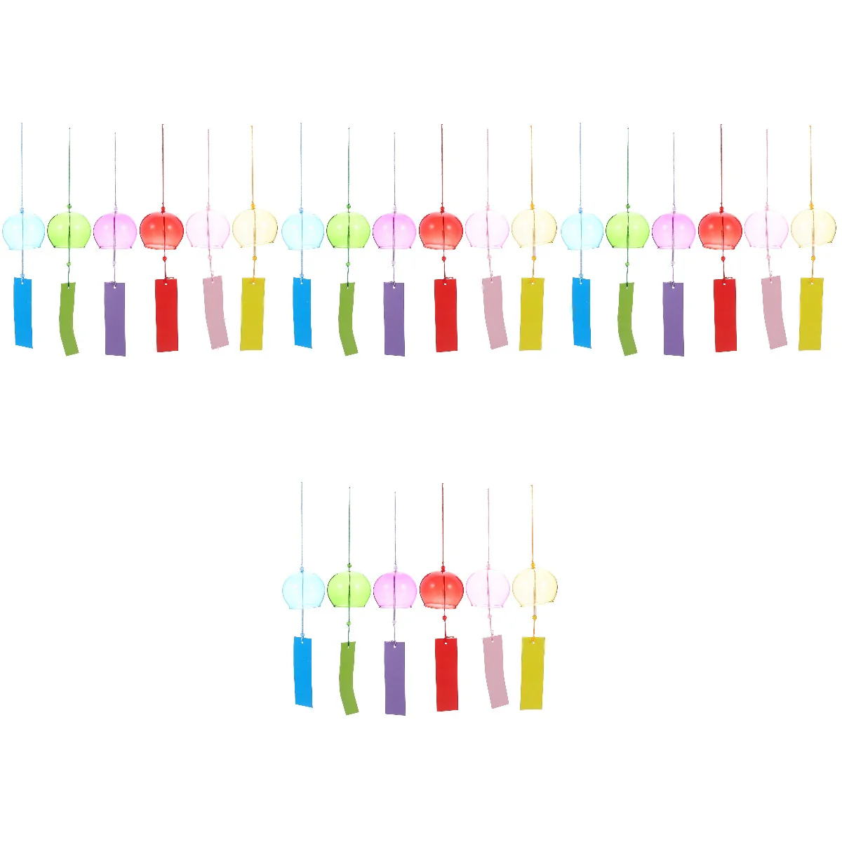 

24 шт. изящный садовый подвесной Колокольчик для дома подвесной колокольчик подвесной Свадебный декор прозрачный колокольчик