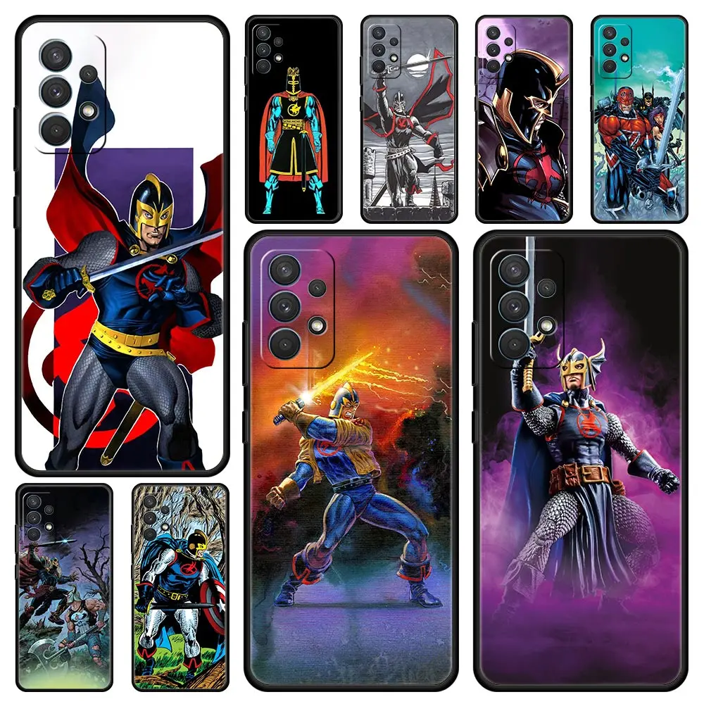 

Cover Case for Samsung Galaxy A01 A02 A03 A11 A12 A13 A21S A23 A31 A41 A51 A71 A91 A22 A32 A33 Fashion Back Black Knight