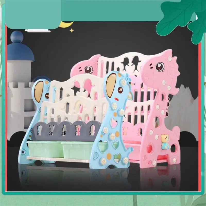 

Plastic Kindergarten Cabinet Bookcase Pink/blue Bookshelf Unique Children Bookshelf Storage Tools 53.5x23.5x41.5cm Simple Small