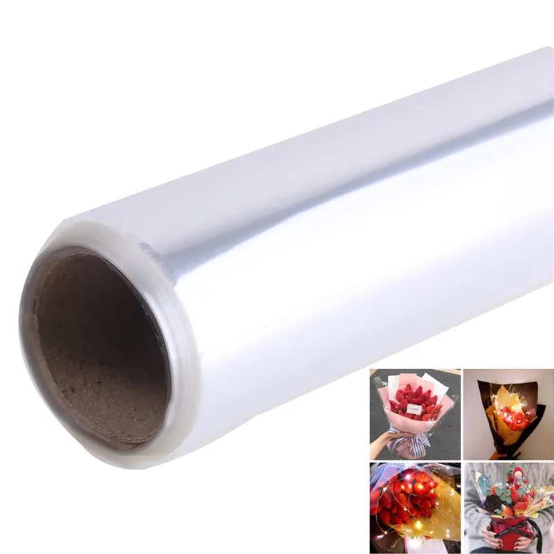 

1 Roll Clear Cellophane Wrap Roll For Gift Flower Bouquet Baskets Wrapping Arts And Crafts Supplies Packaging Cellophane