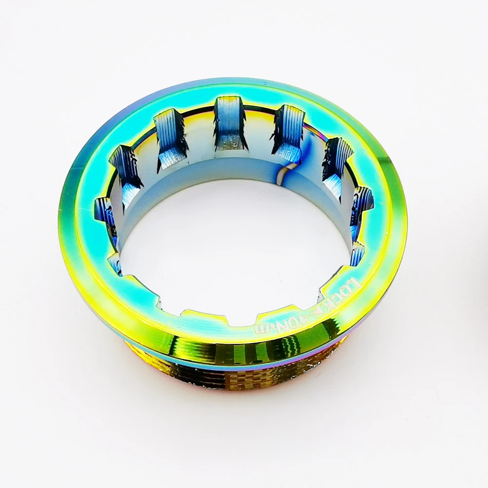 

Flywheel Freewheel Lock Cover Outerdoor 12 Speed 25MM 5g Alloy Aluminum Rainbow For-SHIMANO Durable High Quality