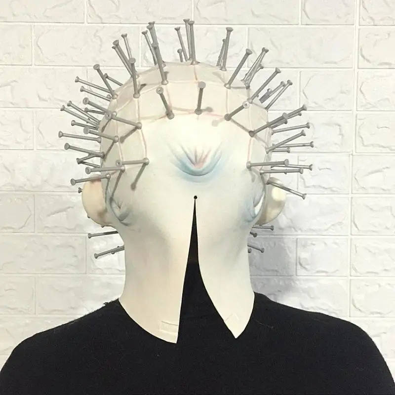 Страшная маска Hellraiser Pinhead для вечерние ринки карнавала маскарада голова ногтя