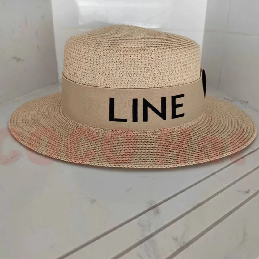 

Women 598772 Straw Hat Fashion Luxury Casual Designer Natural Soft Shaped Summer Wide Brim Beach Sun Cap UV Protection Fedor New