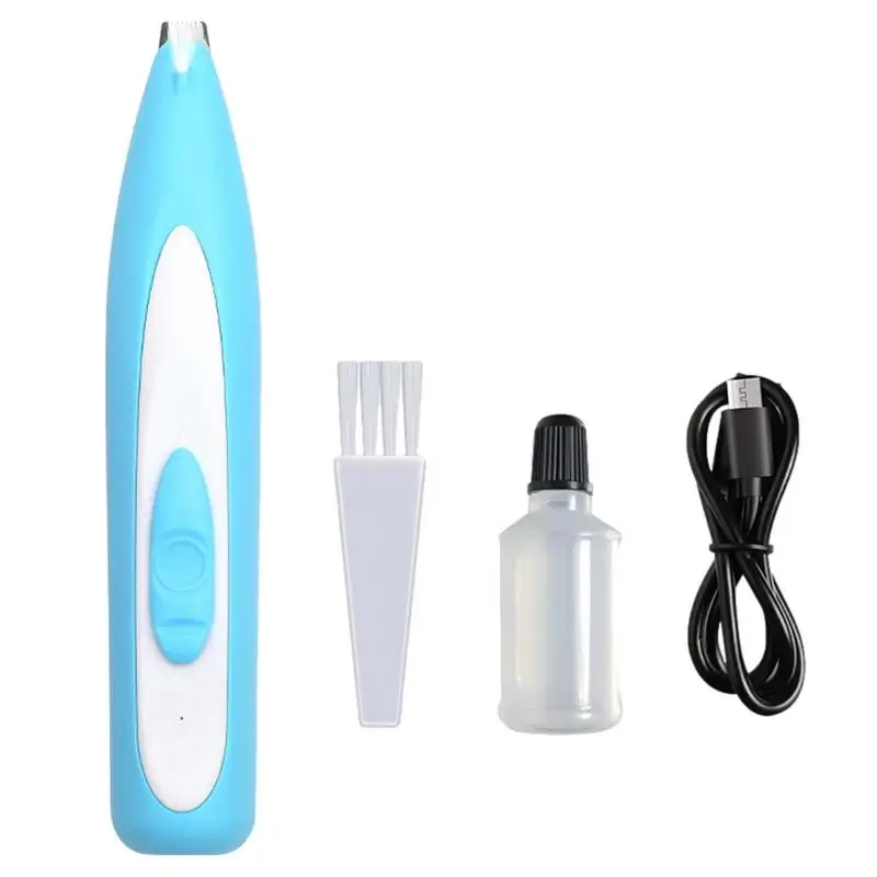 Professional Silent Cat Dog Hair Trimmer Paws Nail Grinder Animal Foot Hair Cutter Remover USB Rechargeable Pet Grooming Clipper