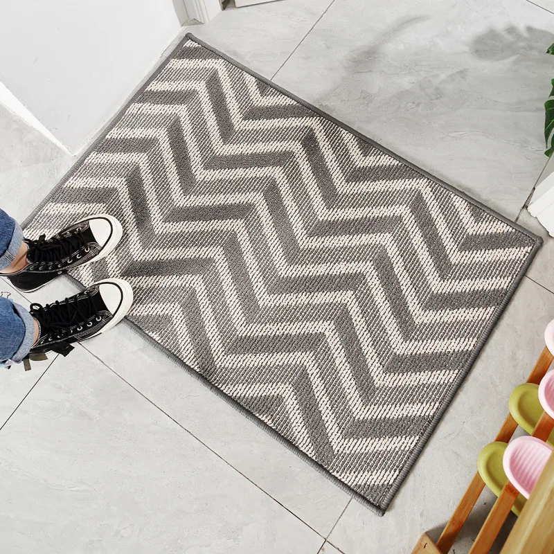 

Geometric Doormat Nordic Style Simple Water Absorption Anti Skid Living Room Entry Level Wear Resistant Floor Mat