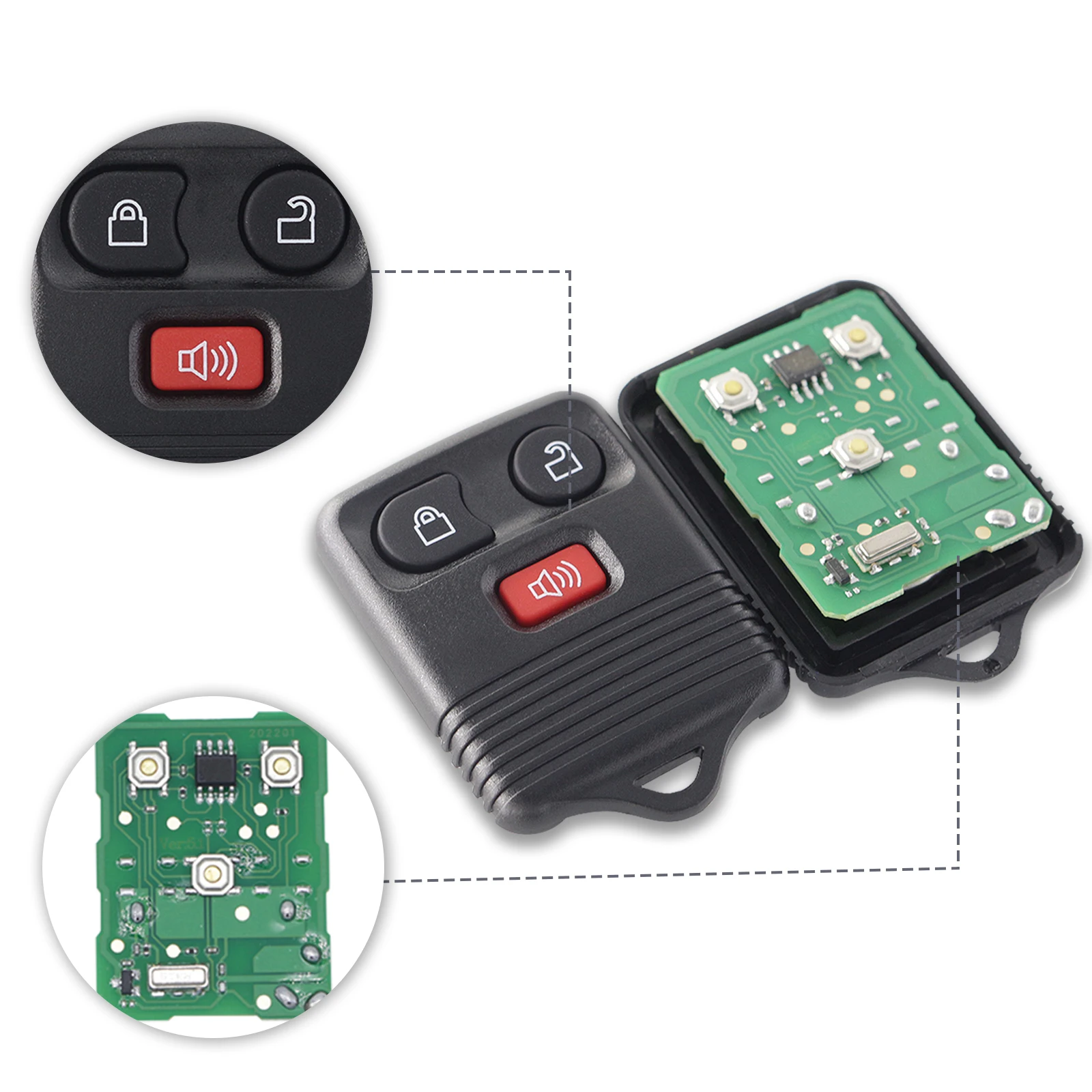 Пульт дистанционного управления для автомобиля Ford CWTWB1U331 3 кнопки 315 МГц E-Series