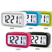 large led backlight display clock digital alarm clock electronic clock temperature for home office travel desktop decor clock