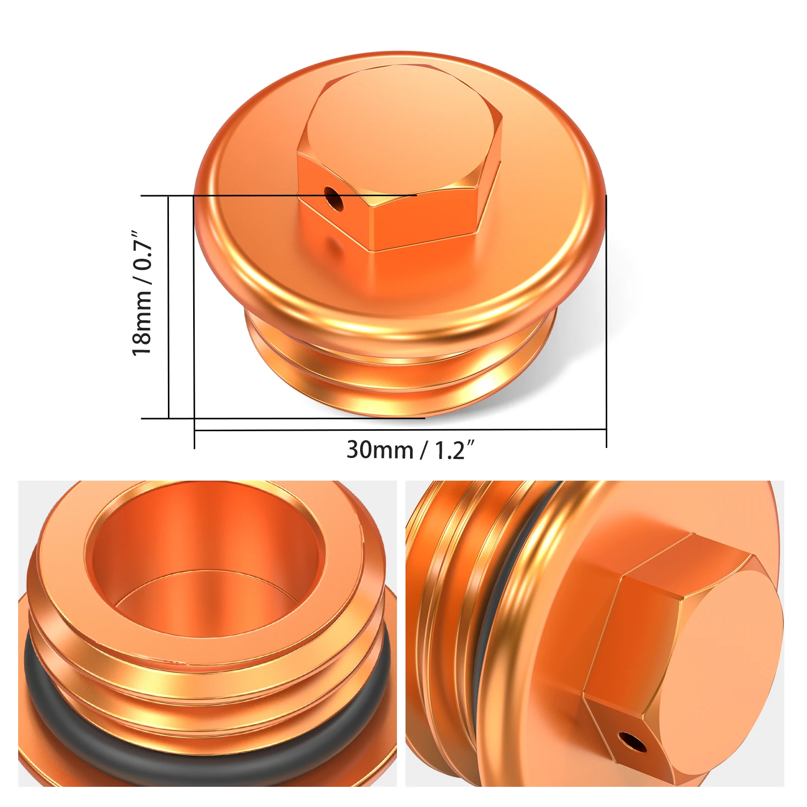 Фото NICECNC для KTM 2004-2023 EXC 300 EXCF 350 EXC 450F SX 125 SXF 250 SXF 450 XCW 300 TPI Шесть дней Крышка заливной горловины моторного масла №2