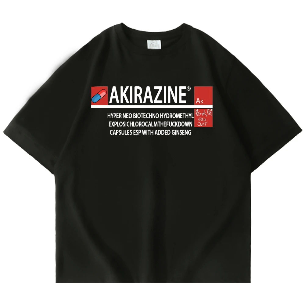 

Anime Shakira T Shirt Akira Shotaro Kaneda Motorcycle T-shirts Japanese Manga Tokoyo Fashion Harajuku Oversized Tee Shirt Men