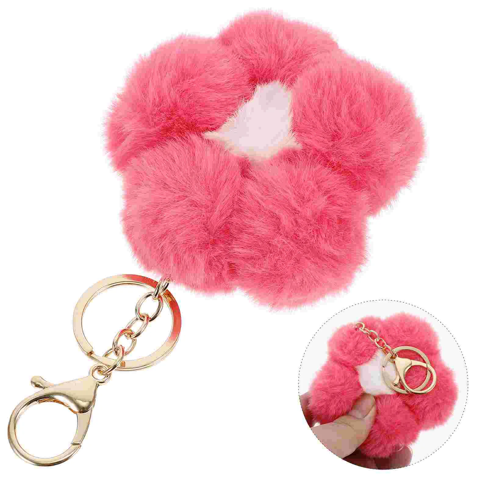 

Pompom Key Ring Faux Fur Key Ring Fuzzy Pompom Pendant Car Key Ring