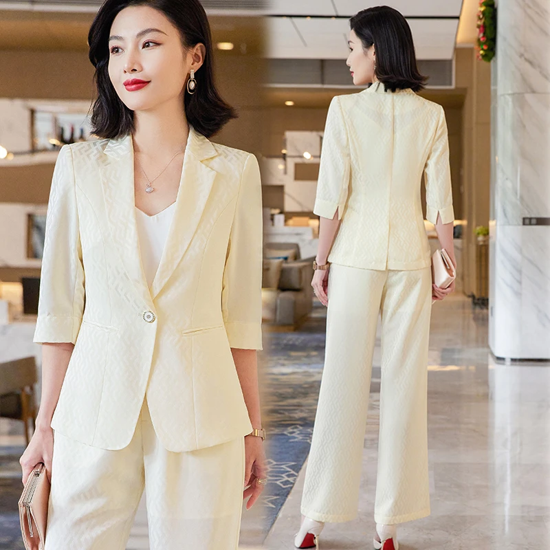 2023Spring Suit Elegant Single Breasted Slim Print Casual Blazer Jackets And Shorts Set Korean Femme 2 Piece Sets Women Outfits