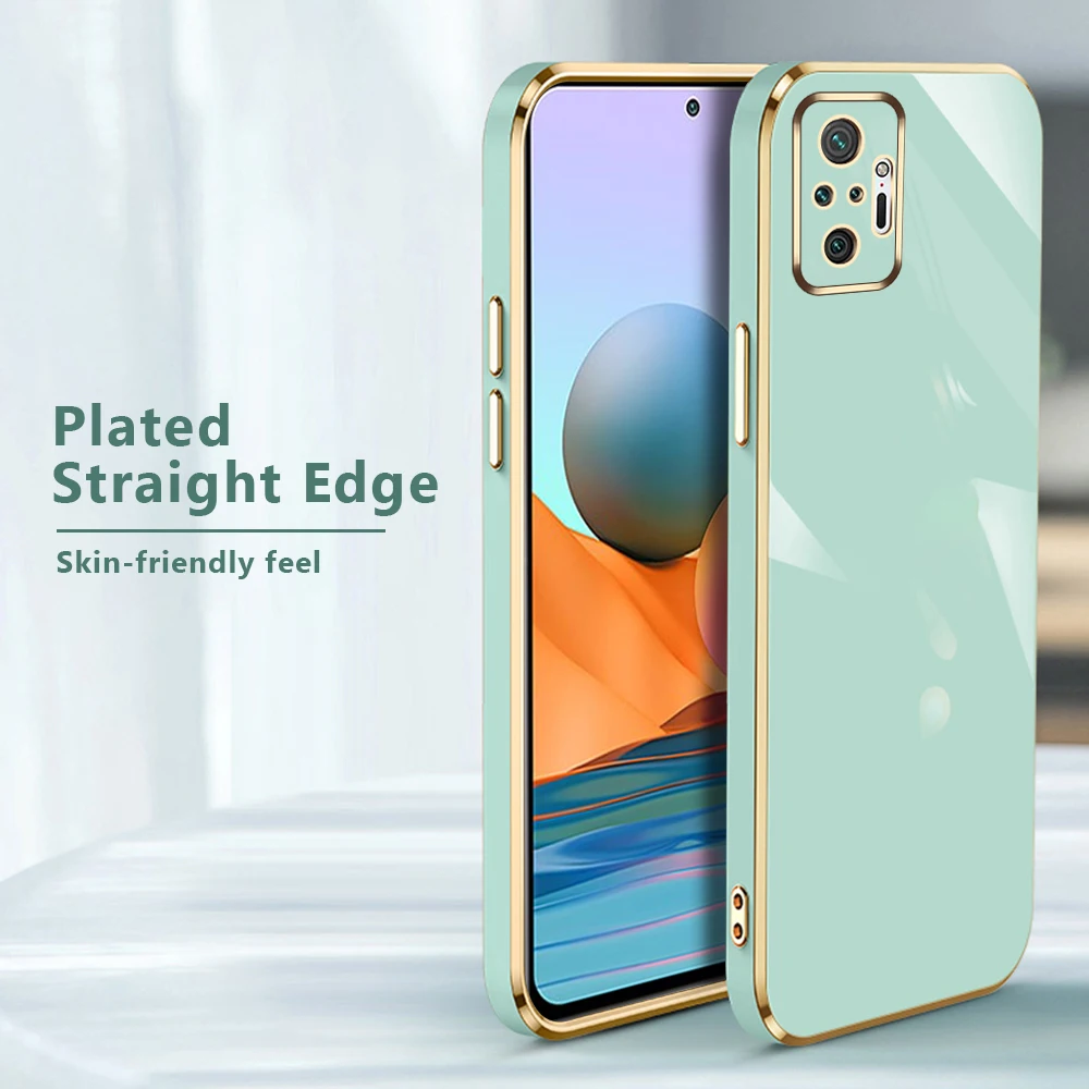 3D Камера Бампер Чехол для Xiaomi Redmi Note 10S 10Pro 10 Pro Max 10T 5G Redmi10 C 10C Электропокрытие мягкий телефонный чехол на note10 s.