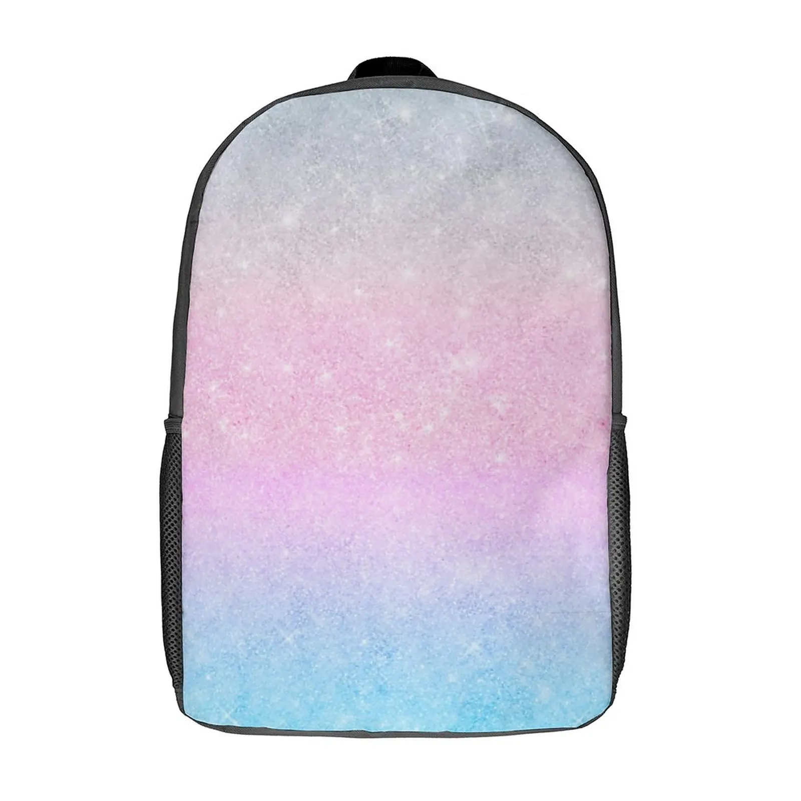 

Элегантный рюкзак с эффектом омбре, розовый, серебристый, блестящий принт, рюкзаки для кемпинга, женские уличные школьные сумки, дизайнерск...