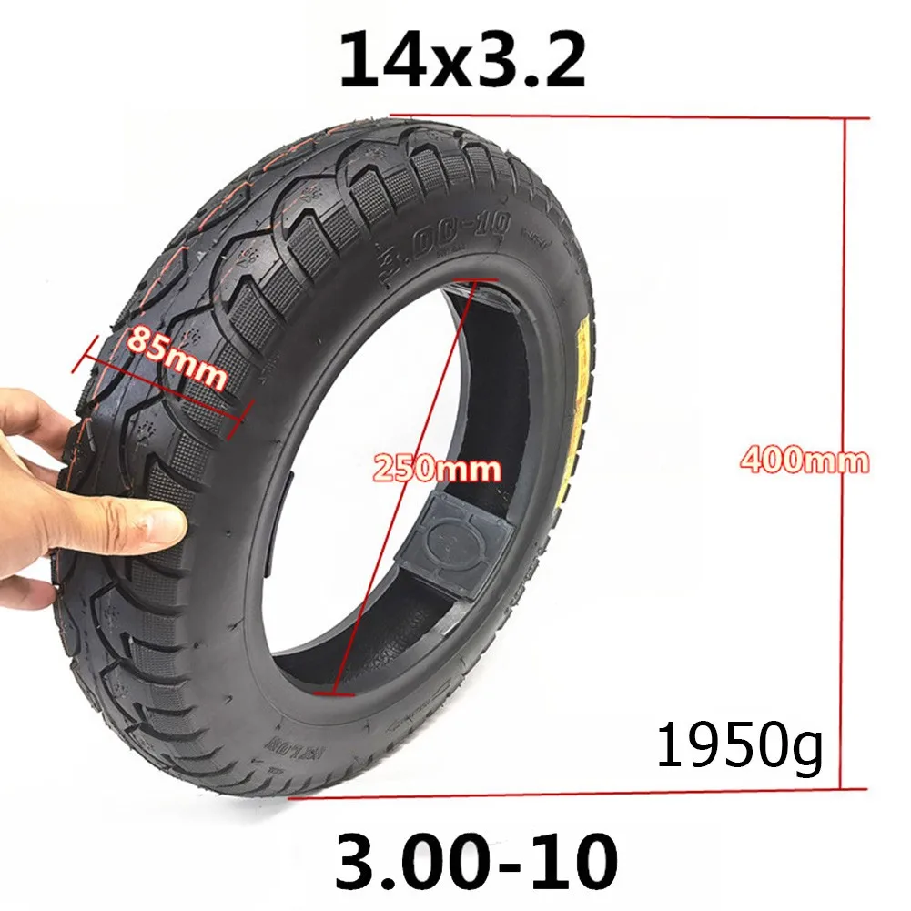 

14x3.2 Tubeless Tire 3.00-10 Vacuum Tyre E-bike Electric Scooter Solid Tyre For E-Bicycle Balanced Trolley Cycling Accessories