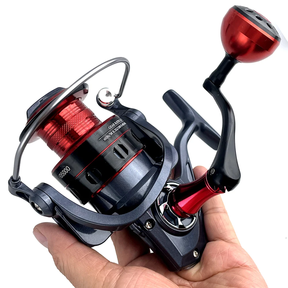 

2000~7000 Series Spinning Wheel Smoother Winding Baitfeeder Surf Reel Metal Spool Fishing Reel for Sea Saltwater Carp Pesca