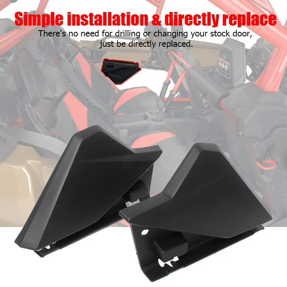 2 шт. UTV задние левые и правые нижние дверные полувставки черные для Can-Am Maverick X3 Max STD