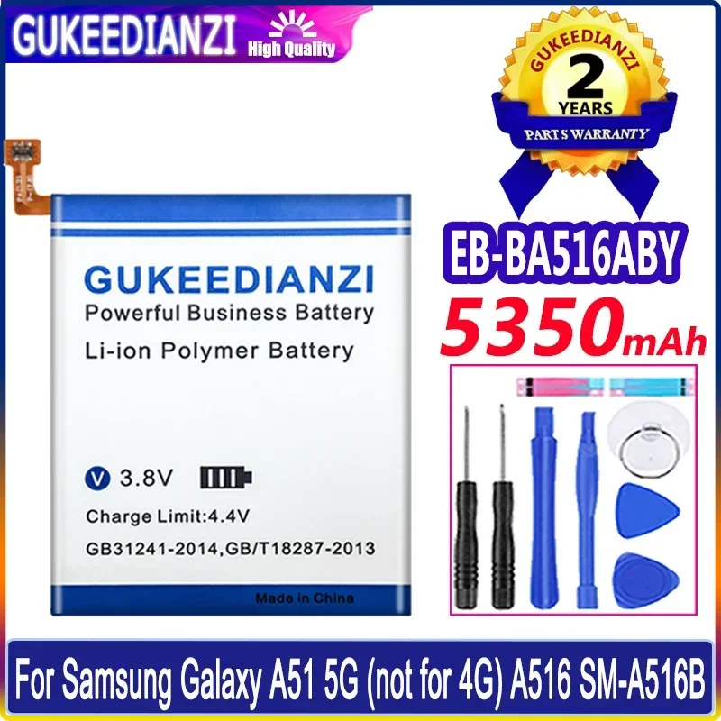 GUKEEDIANZI 5350 мАч EB-BA516ABY Аккумулятор для мобильного телефона Samsung Galaxy A51 5G (не 4G) A516