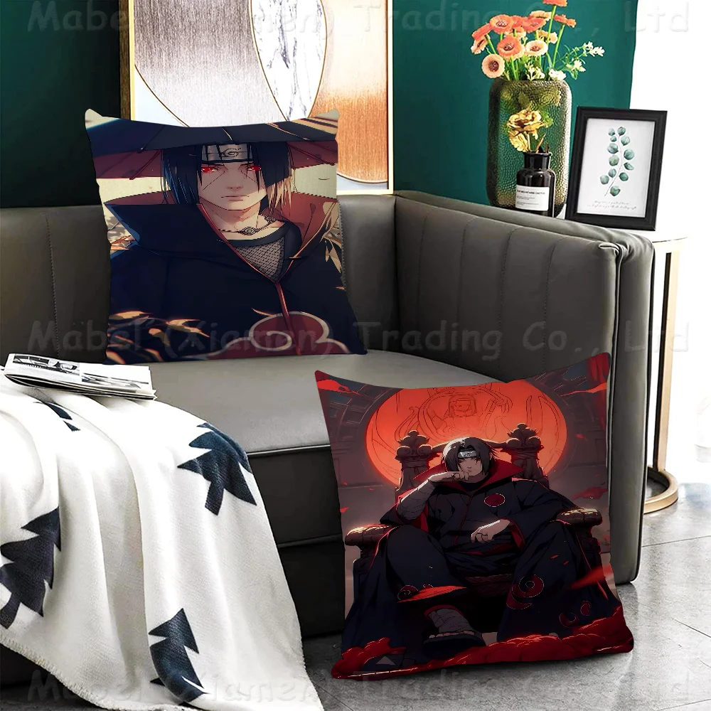 Naruto U-UchihaS I-ItachiS Pillow Cover Design Cushion Decor Holiday Decorati