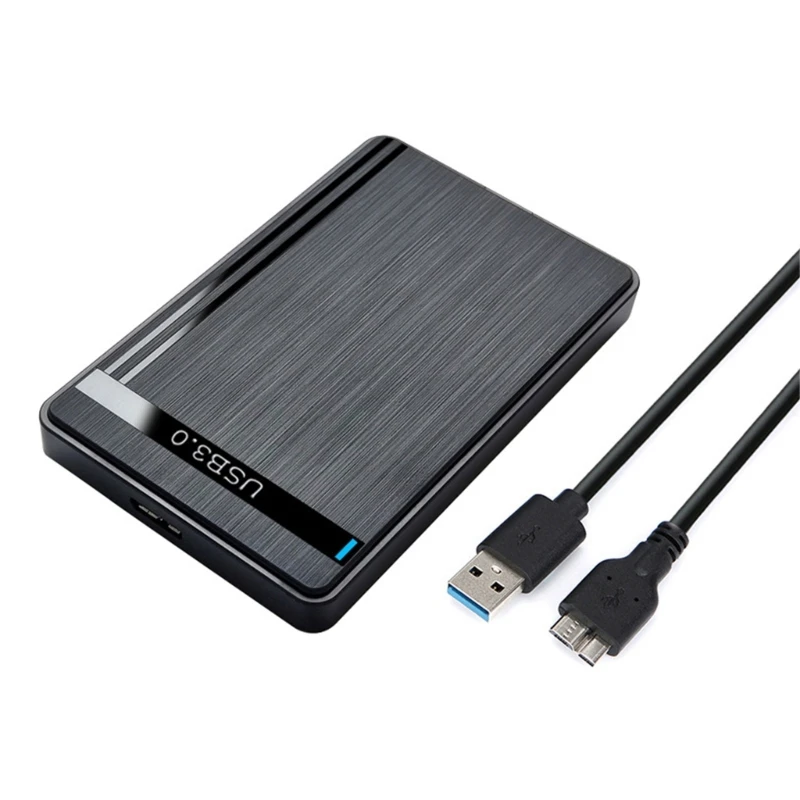 

2.5in USB HDD Box for 2.5'' Hard Drive- Disk External Enclosure Case- Serial SSD USB3.0 A-Micro Adapter Box R2LB