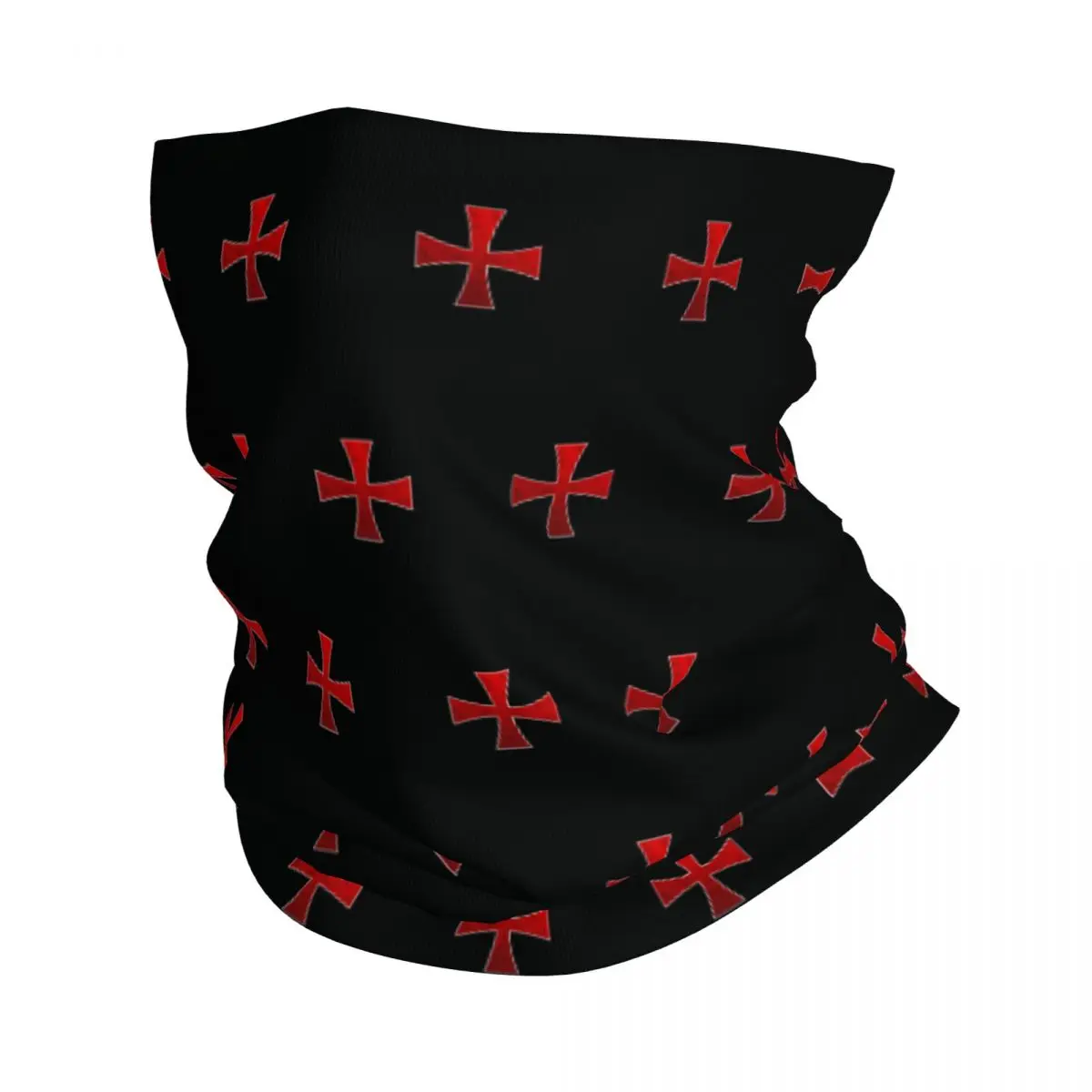 

Templar Cross Knights Bandana Neck Gaiter Printed Wrap Scarf Warm Balaclava Fishing for Men Women Adult All Season