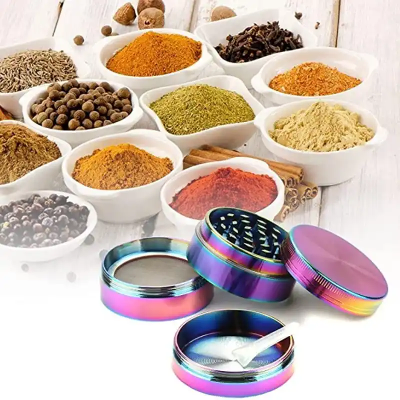 

4-Layer 40Mm Zinc Alloy Metal Household Tobacco Grinder Weed Smoking Accessories Gadget for Men Weed Smoking Papers Dropshipping