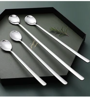 wooden long handle spoon honey coffee tea stirring spoons dessert coffee ice cream spoons cutlery japanese style kitchen tools