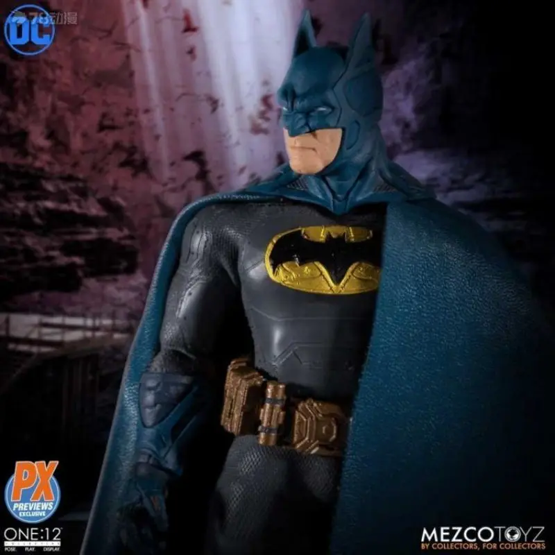Оригинальные фигурки из комиксов Mezco Toyz DC Бэтмен суперм рыцарь пиксель синяя