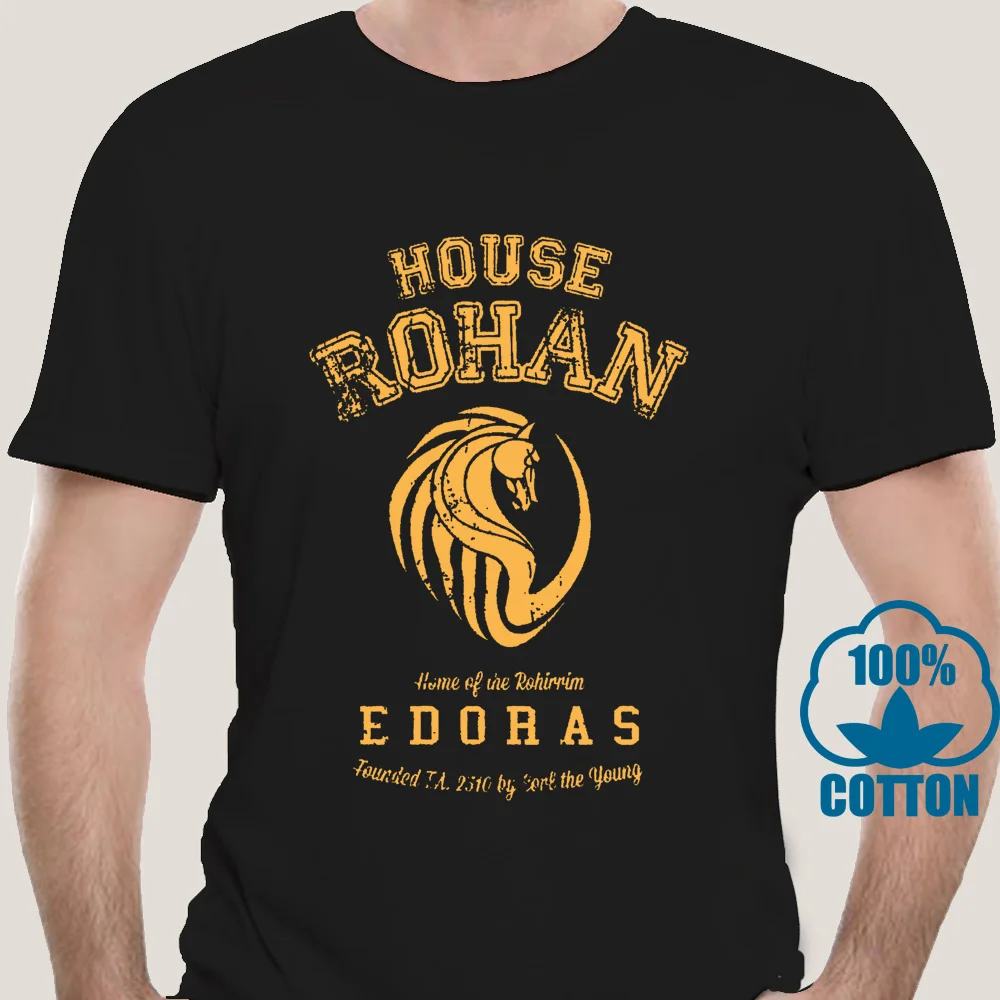 

1406D Мужская футболка, футболка LOTR Rohan, коричневые футболки для женщин и мужчин