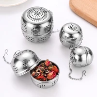 stainless steel tea infuser sphere locking spice tea ball strainer mesh infuser tea filter strainers kitchen accessories