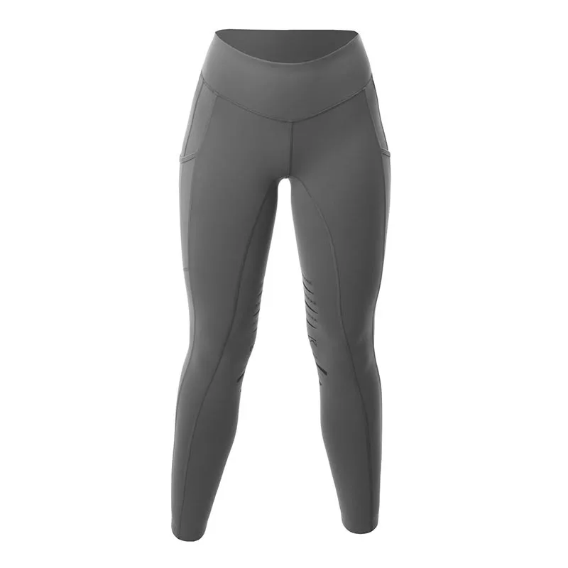 

New Women's Equestrian Pants High Waist Pocket Compression Elastic Slim Running Training Tight Sports Equestrian Horse Breeches