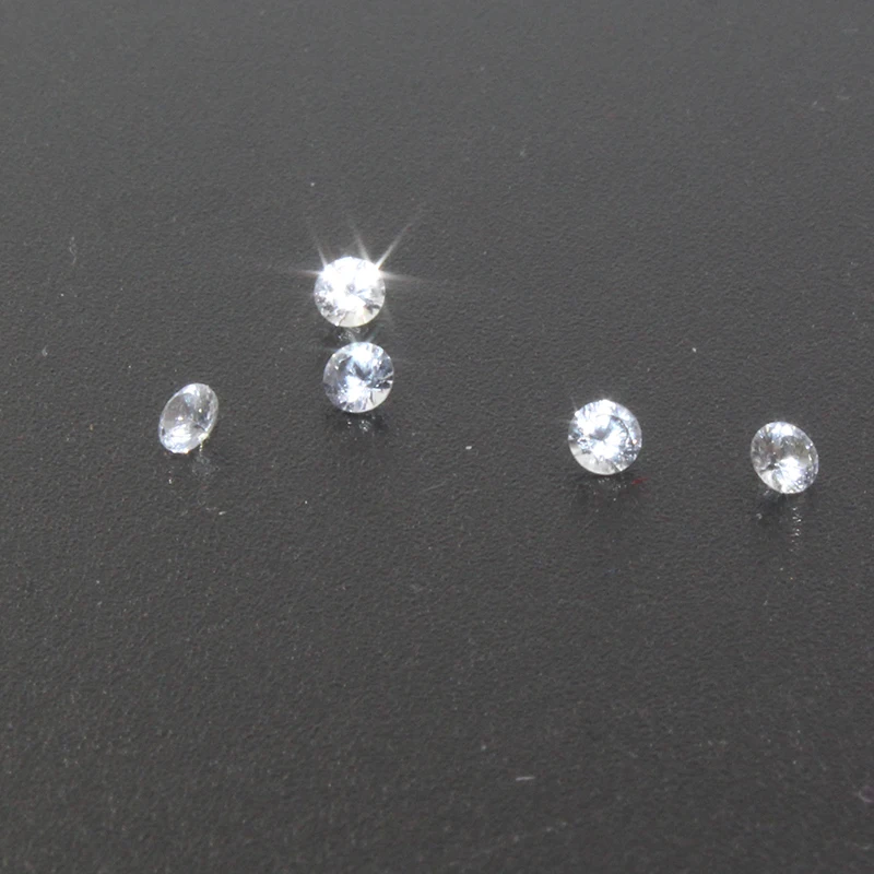2mm Round Cut White Sapphire Gemstone 100% Real Natural VS Grade Side Stones for Jewelry DIY |