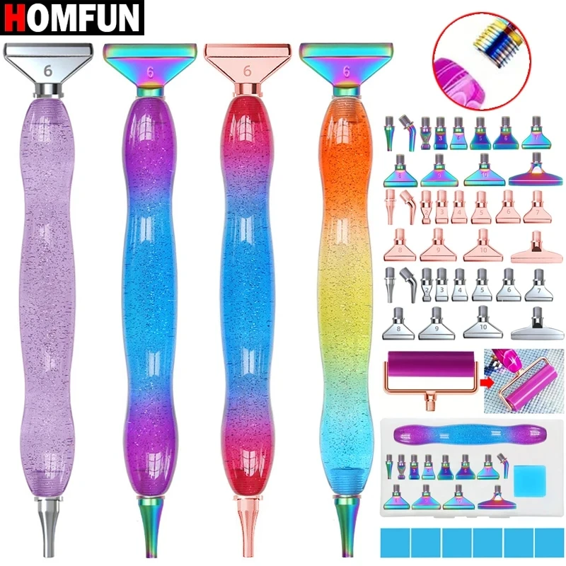 HOMFUN 20 шт./компл. набор ручек для алмазной живописи Звездное небо металлический