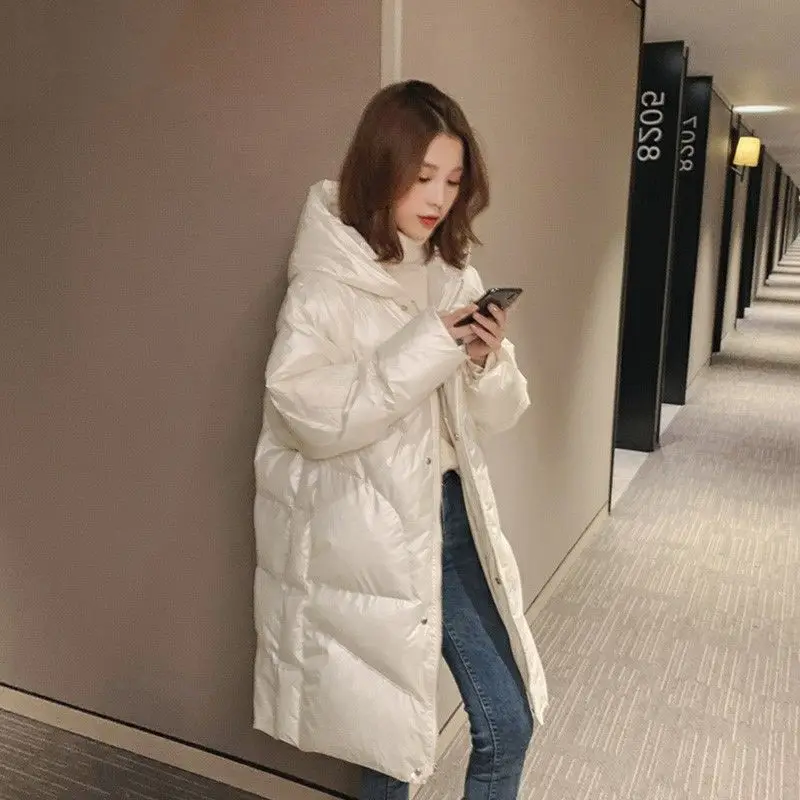 Winter Women's Cold Coat Parkas Super Hot Coats Long Hooded Padded Jacket Cheap Wholesale Loose Korean Fashion New