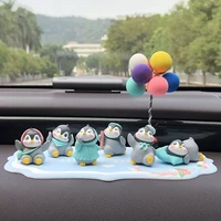 cute animal little penguin doll car ornaments car ornaments crafts home desktop decoration new car ornaments birthday gifts