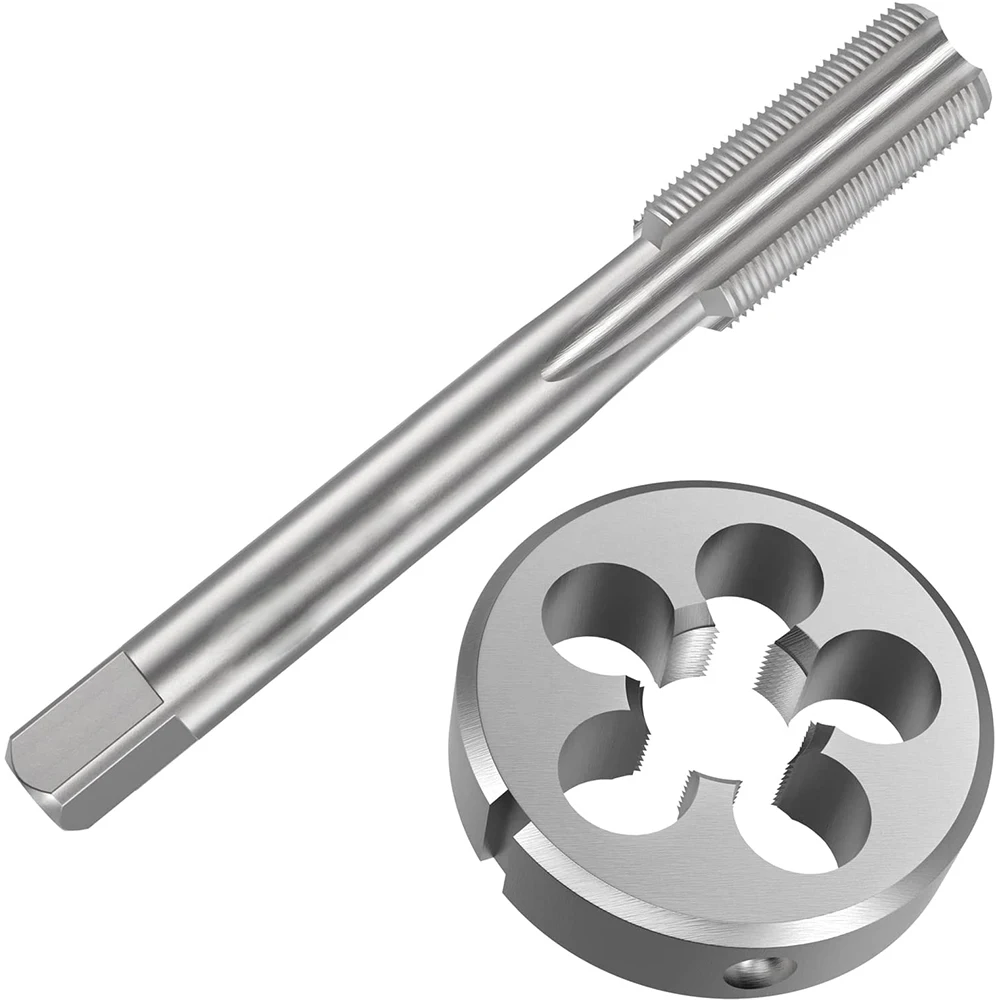 HUAZHICHUN 1 шт. 3/8-32UNEF метчик + матрица набор метчиков и штампов из быстрорежущей стали