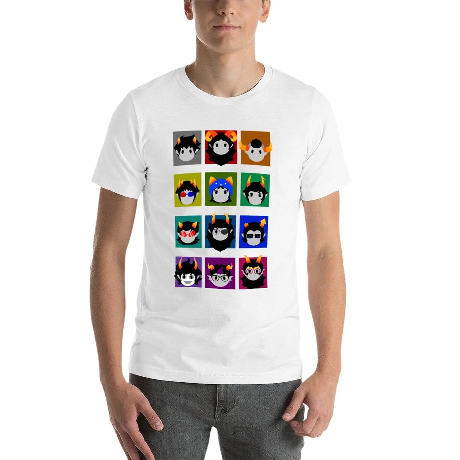 Футболка Chibi Homestuck Trolls футболка большого размера незаменимая мужская одежда