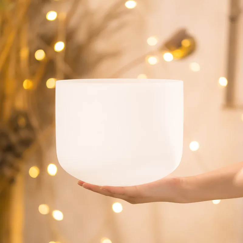 

Матовая кварцевая Хрустальная Поющая чаша, чаша для йоги, медитации, тибетская Поющая чаша