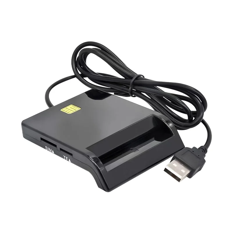 Считыватель смарт-карт USB SIM для банковских карт IC/ID EMV SD TF MMC Кардридеры ISO 7816 Windows 7 8