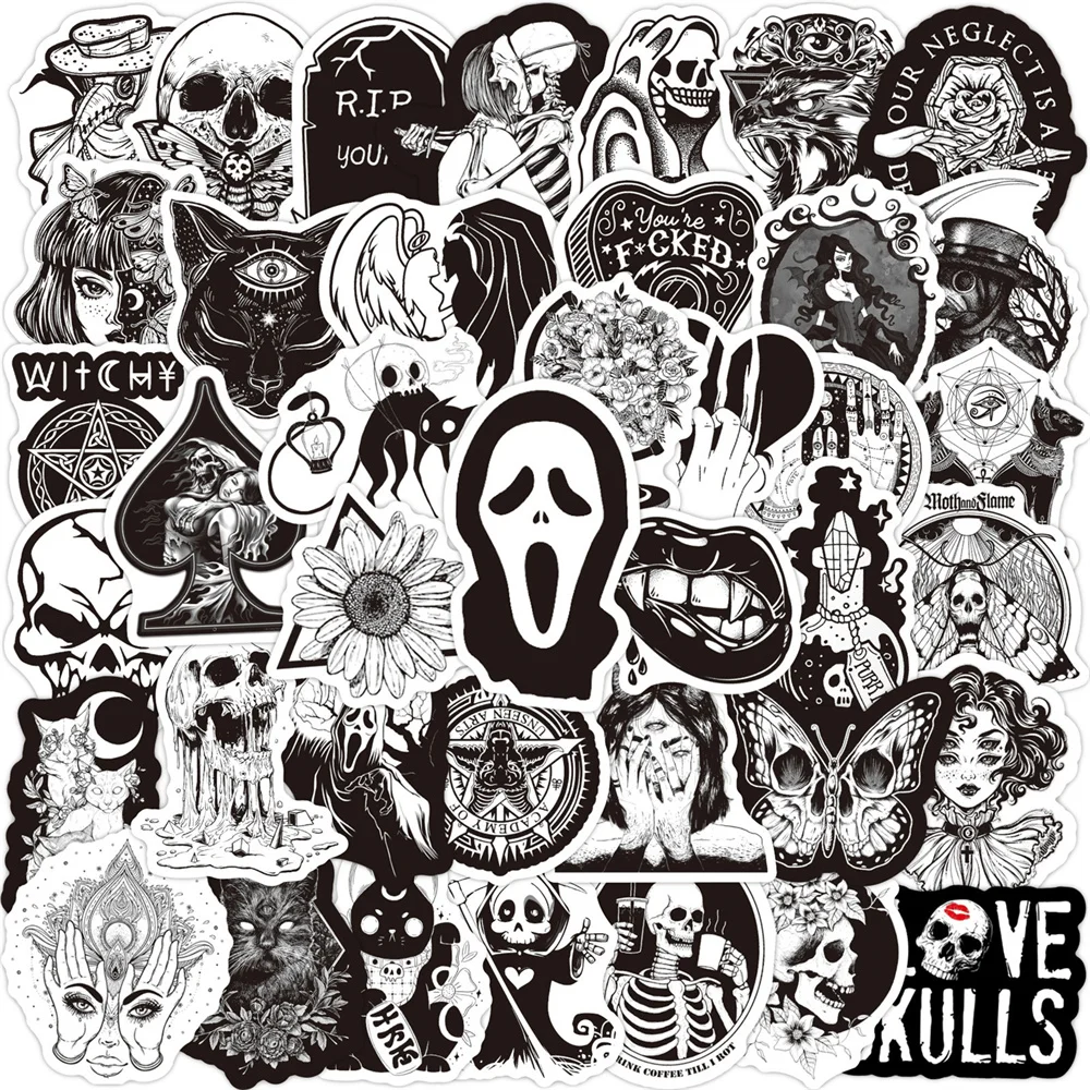 

10/30/50 шт., водонепроницаемые наклейки для скейтборда